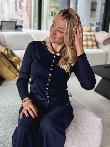 Blouse Valérya - Bleu marine