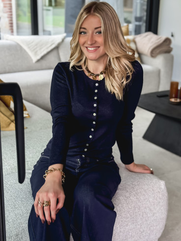 Blouse Valérya - Bleu marine