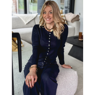 Blouse Valérya - Bleu marine
