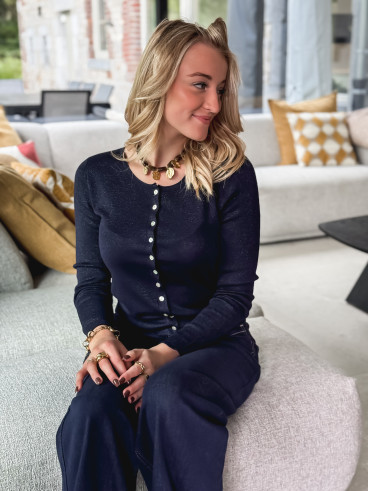 Blouse Valérya - Bleu marine