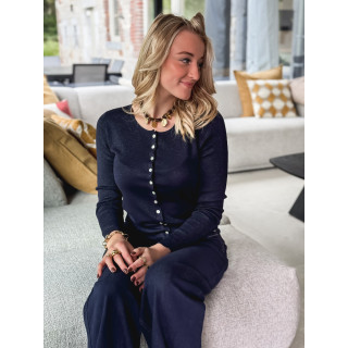 Blouse Valérya - Bleu marine