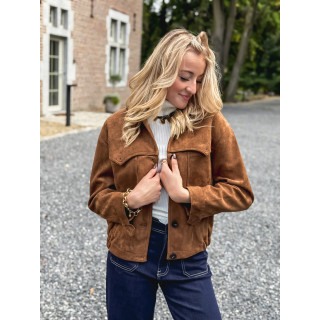 Veste en suédine Valeska - Camel