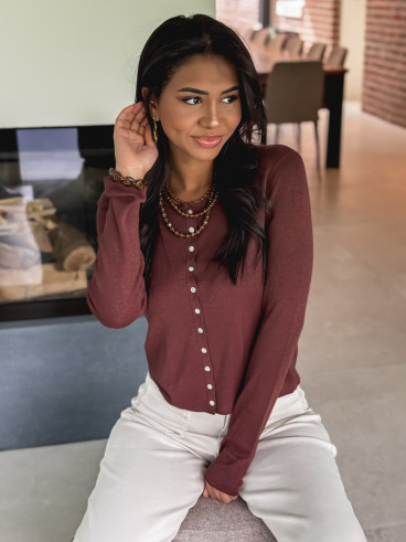 Blouse Valérya - Chocolat