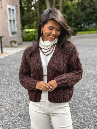 Gilet Sohra - Chocolat