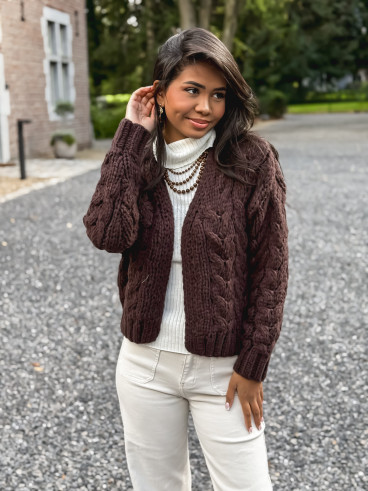 Gilet Sohra - Chocolat
