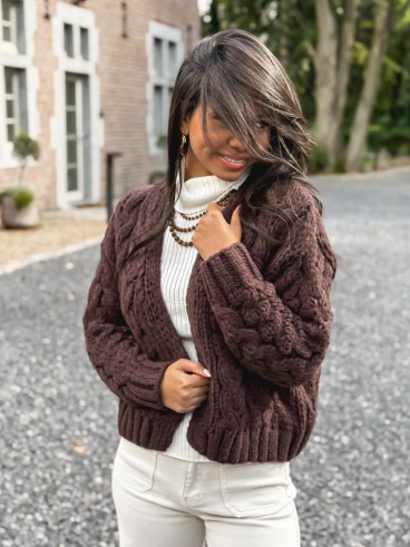 Gilet Sohra - Chocolat