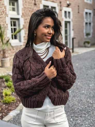 Gilet Sohra - Chocolat