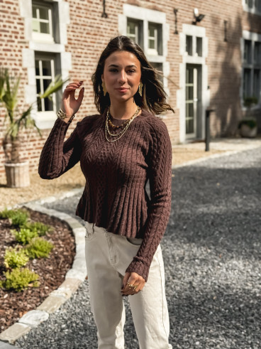 Pull Romélia - Chocolat