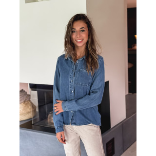 Chemise en jeans Asha - Bleu