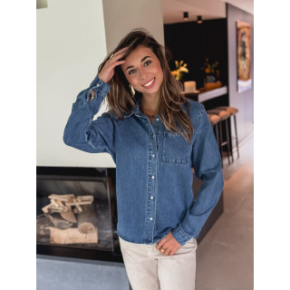 Chemise en jeans Asha - Bleu