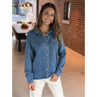 Chemise en jeans Asha - Bleu
