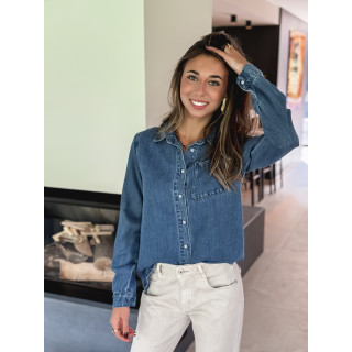 Chemise en jeans Asha - Bleu