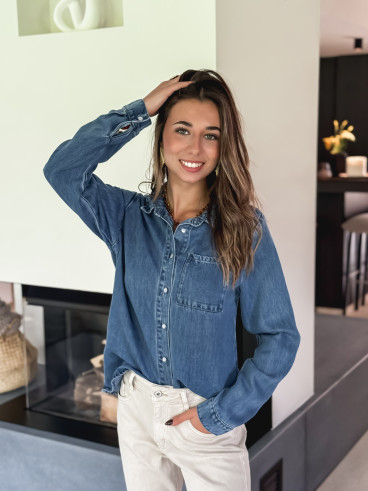 Chemise en jeans Asha - Bleu