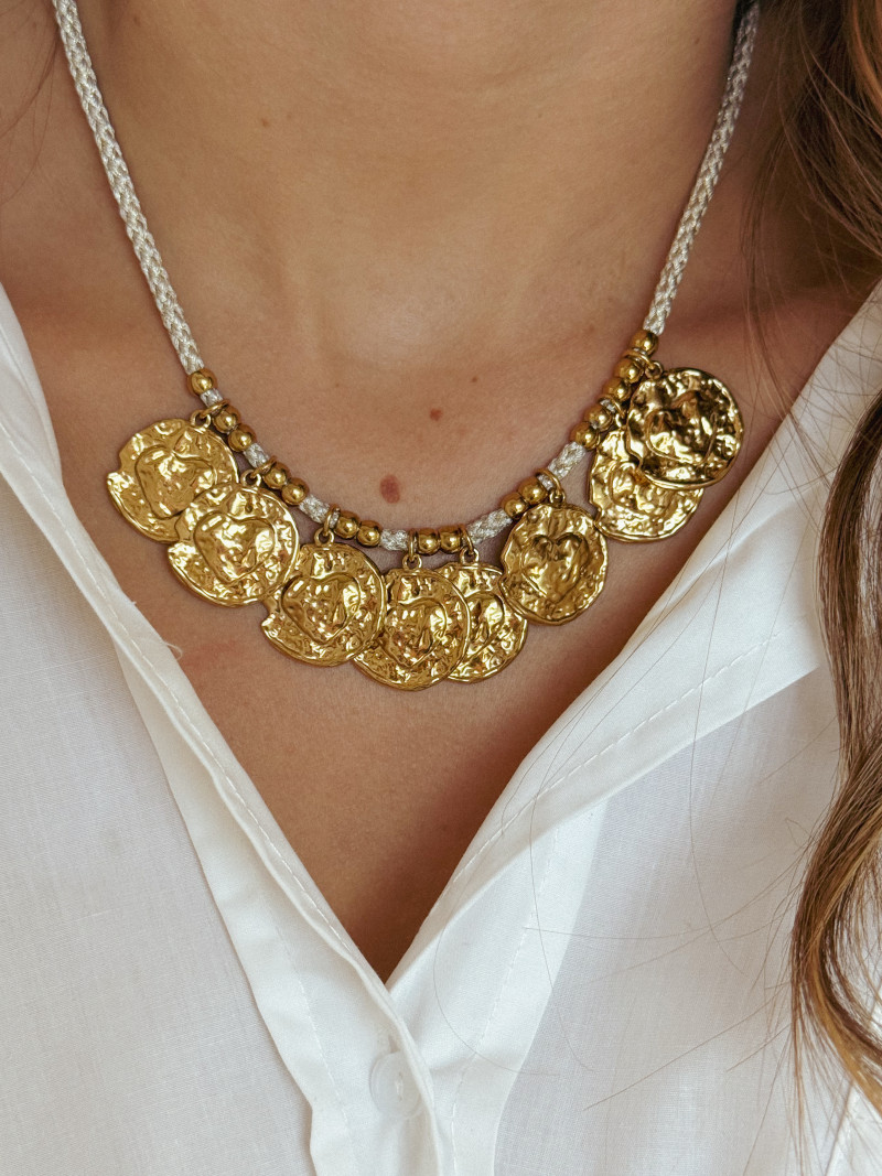 Collier Téana - Doré/Beige