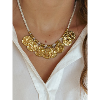 Collier Téana - Doré/Beige