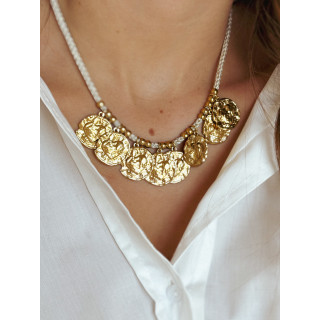 Collier Téana - Doré/Beige
