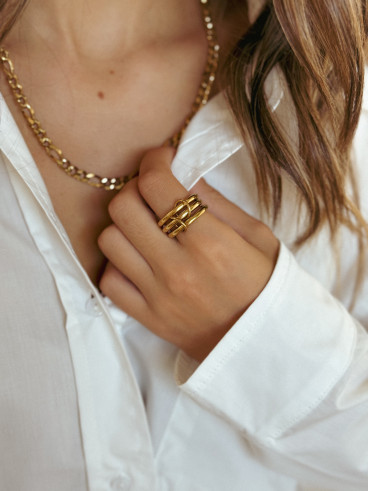 Bague Thanina - Doré