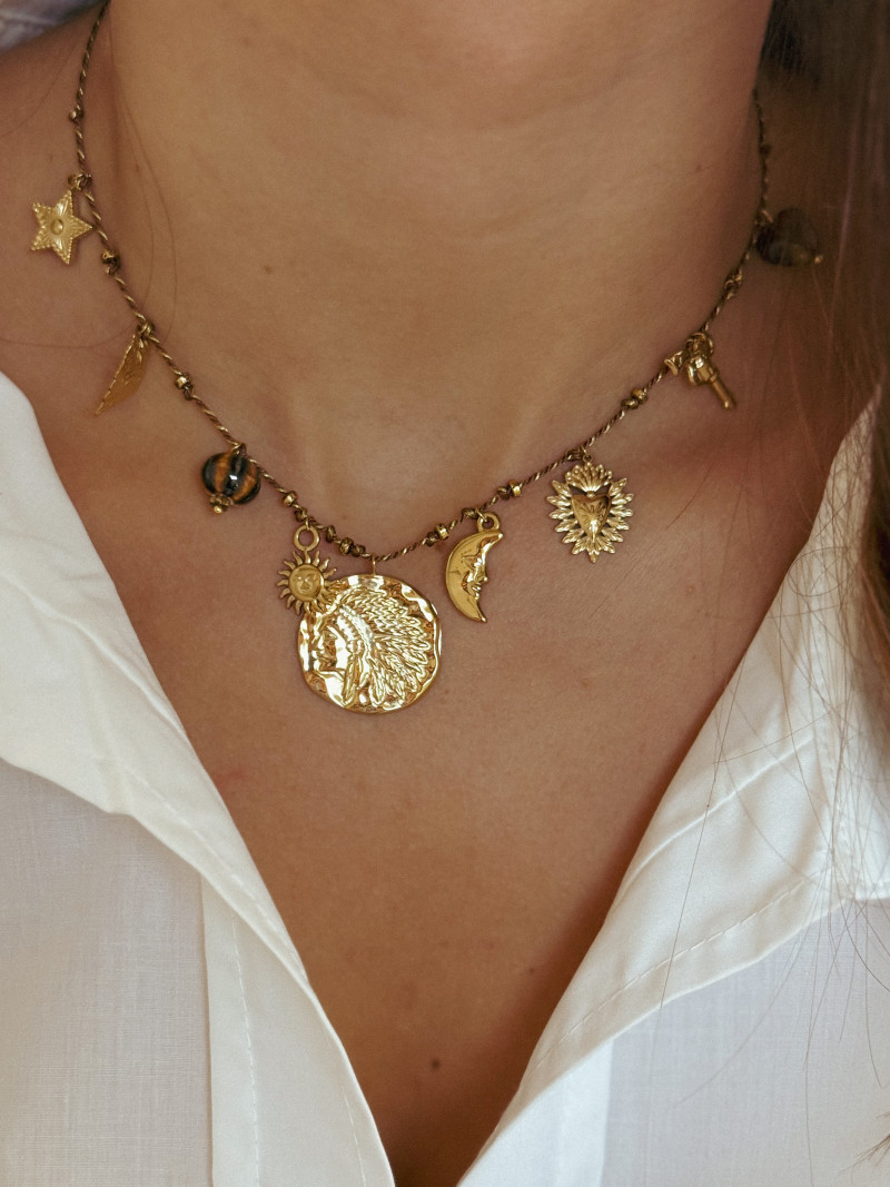 Collier Zoya - Marron
