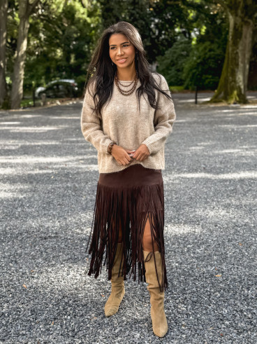 Pull Naora - Beige Foncé