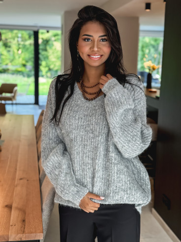 Pull Sybille - Gris clair
