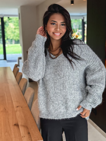 Pull Georgina - Gris clair