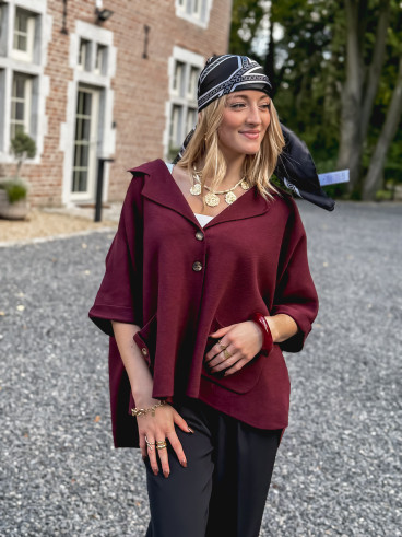 Gilet Despina - Bordeaux