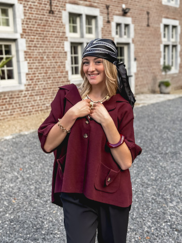 Gilet Despina - Bordeaux