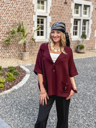Gilet Despina - Bordeaux