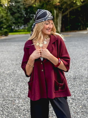 Gilet Despina - Bordeaux