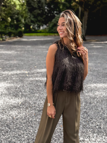 Blouse sans manches Zayna - Vert