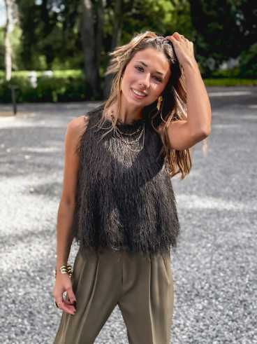 Blouse sans manches Zayna - Vert