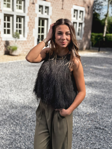 Blouse sans manches Zayna - Vert