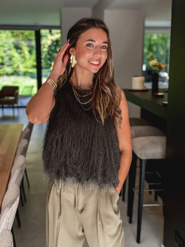 Blouse sans manches Zayna - Vert