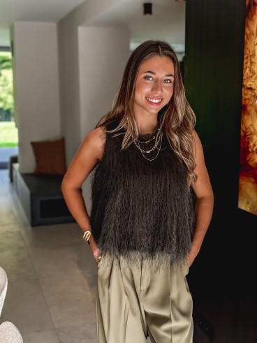 Blouse sans manches Zayna - Vert