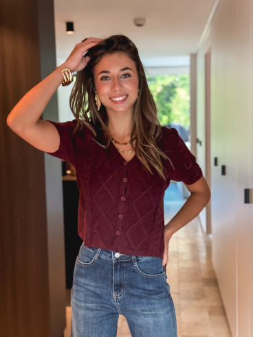 Pull Elyra - Bordeaux