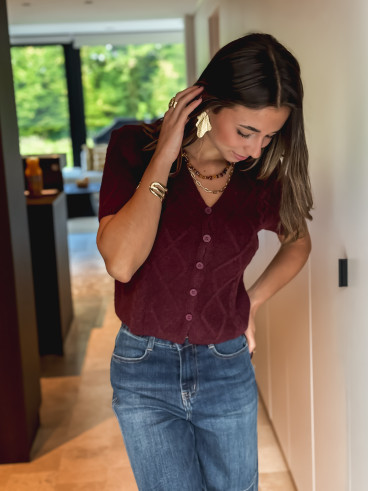 Pull Elyra - Bordeaux