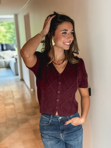 Pull Elyra - Bordeaux