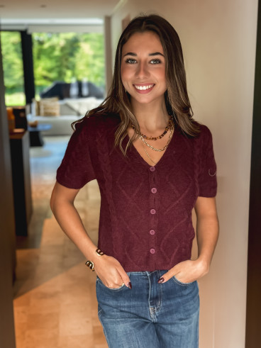 Pull Elyra - Bordeaux