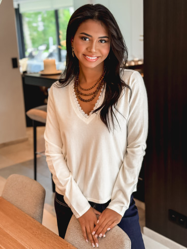 Pull Aylina - Blanc