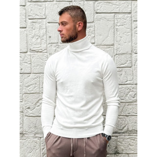 Pull col roulé Gaspard - Blanc