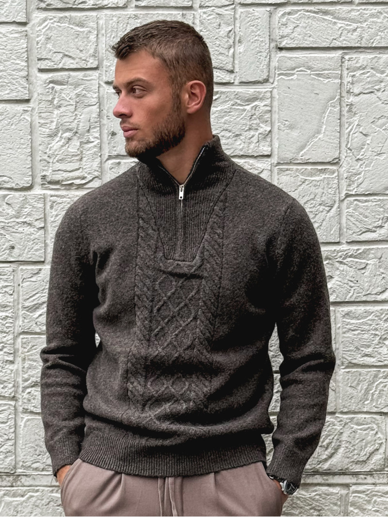 Pull Albin - Chocolat