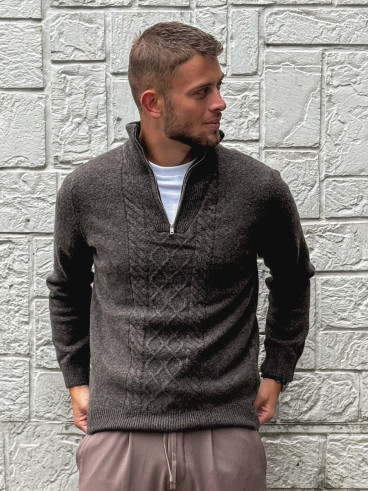 Pull Albin - Chocolat