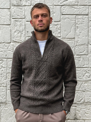 Pull Albin - Chocolat