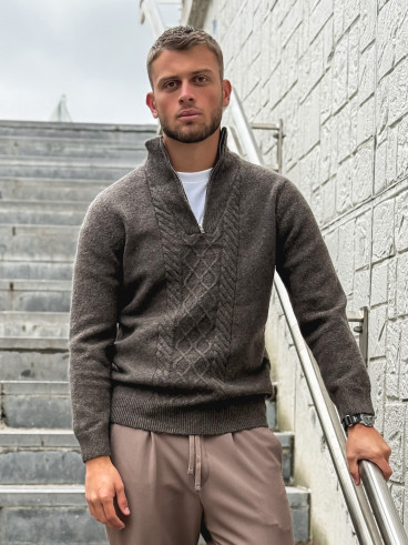 Pull Albin - Chocolat