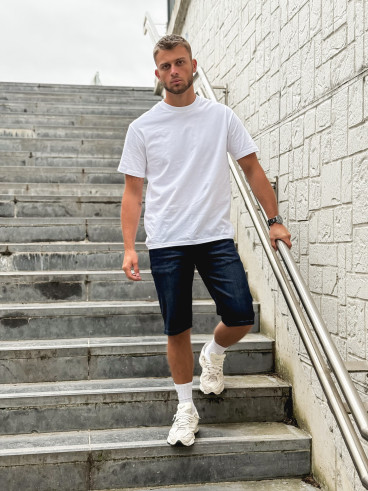 Short en jeans Alejandro - Bleu foncé