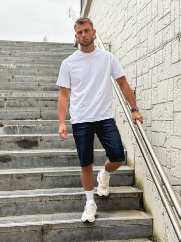 Short en jeans Alejandro - Bleu foncé