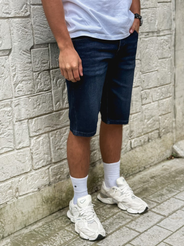Short en jeans Alejandro - Bleu foncé