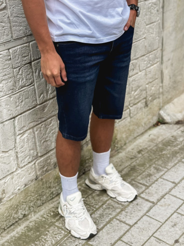 Short en jeans Alejandro - Bleu foncé