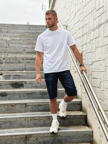 Short en jeans Alejandro - Bleu foncé