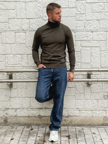 Pull col roulé Gaspard - Kaki